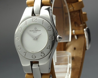 Baume&Mercier Linea 65305 Silver Guilloche Dial Quartz 25mm Ladies Watch