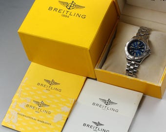 Boîte à Outils Breitling En Cuir Noir - Incomplète - étui Pochette Pour Montres