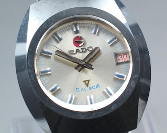 Vintage Rado Balboa Diastar Women's Automatic Watch, Rare Purple