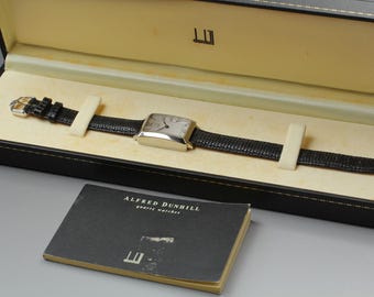 Near MINT / Full Set Dunhill Centenary Rectangular Manual Wind 21mm Ladies Watch