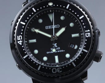 SEIKO Prospex STBR011/V147-0BZ0 Black 200m Solar Quartz 43mm Men's Watch