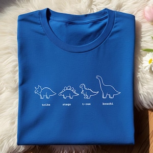 Camiseta minimalista para amantes de los dinosaurios, camiseta de paseo en dinosaurio, camiseta de triceratops, estegosaurio, camiseta de T-rex, camiseta de mamá saurio, atuendo de fiesta de dinosaurios, cumpleaños de T-rex