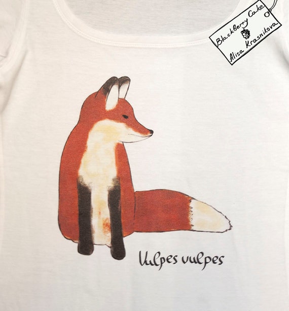 Items similar to Fox Woman T-Shirt - Fox Clothing for Women on Etsy