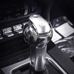 Forged Carbon Fiber Shift Knob Cover for Ford Mustang 2015-2024, Interior Trim Upgrade, Mustang Accessories Gift