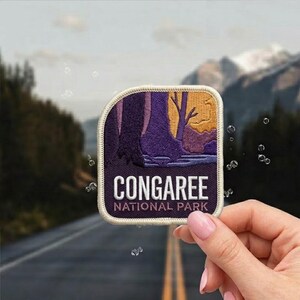 Congaree National Park South Carolina Swamp Forest Travel Souvenir Patch Sew On, Iron On, Hook And Loop