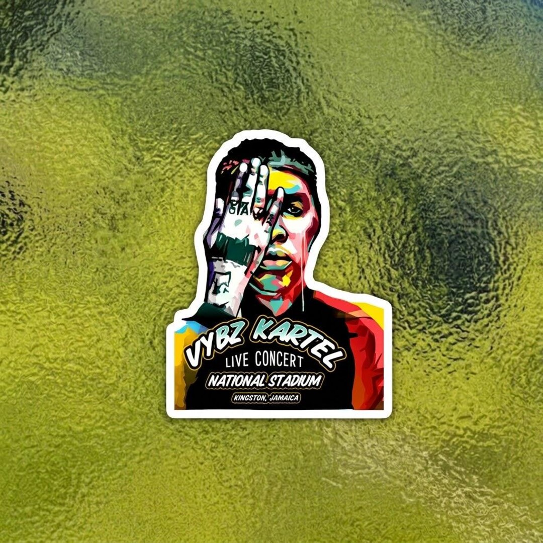 Vybz Kartel World Boss Sticker - Adi Teacha Dancehall Gaza City Vinyl ...