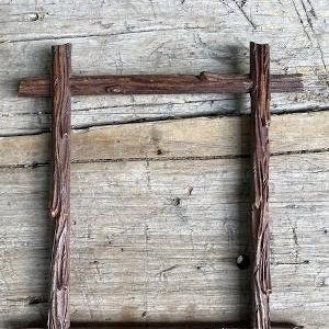 Black Forest  Wood Carved Frame German Antique  #116