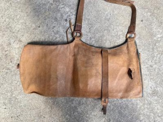 German Leather Hunters Bag Pouch With Deer Hide Dew Claws - Etsy