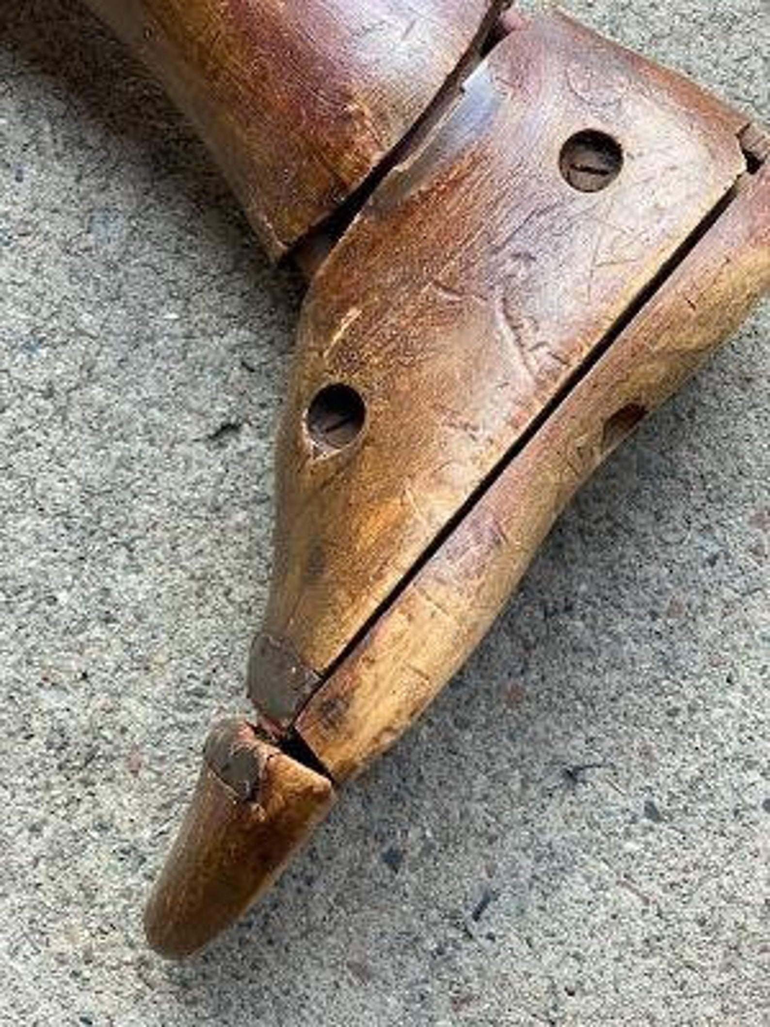 Prothèse antique jambe de bois Etsy