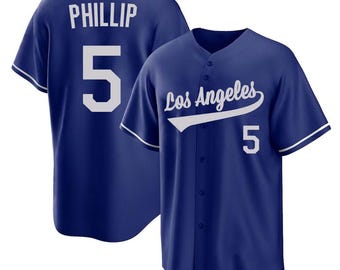 Freddie Freeman nickname Phillip Blue Baseball Jersey: Stitched Name, Number, City – Men, Women, Youth