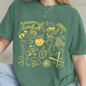 Savannah Baseball Doodle PNG Digital Download, Banana Baseball Game Day Shirt Designs, Banana fan Tee