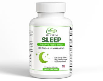 Relaxium Sleep Aid: Magnesium, Vitamin B6, Melatonin for Restful Sleep