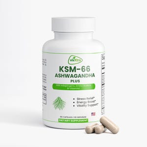KSM-66 Ashwagandha Plus: Adaptogens, Amino Acids, B-Vitamins for Vitality image 2