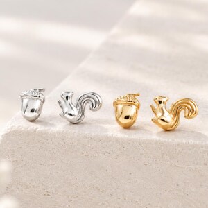 Tallkotte Helix Ekorre Tragus Push Back Platt Baksida i Sterlingsilver från TinyRadiant