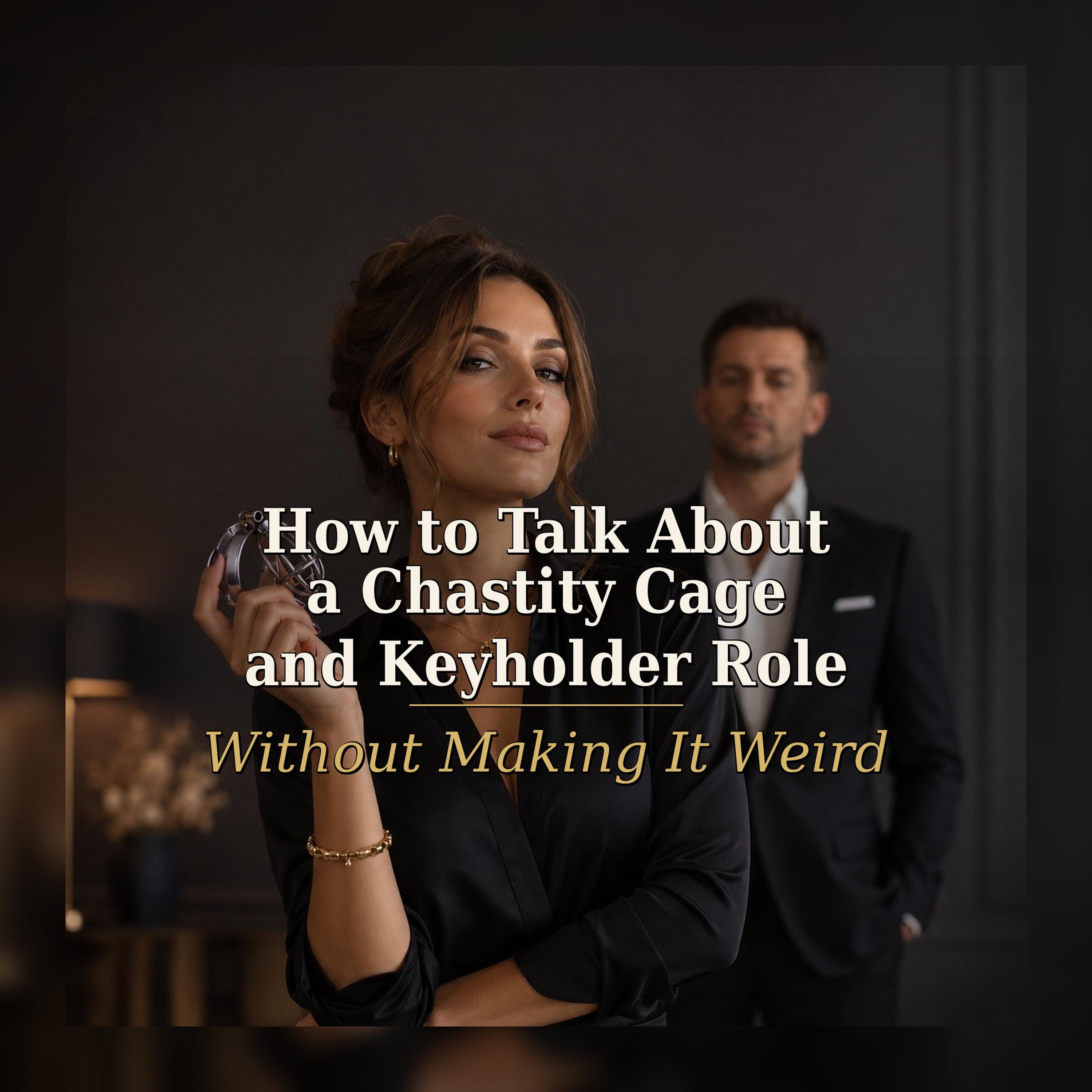 Chastity Cage First Conversation Script for Keyholder Role and Beginner, Guide for Couples
