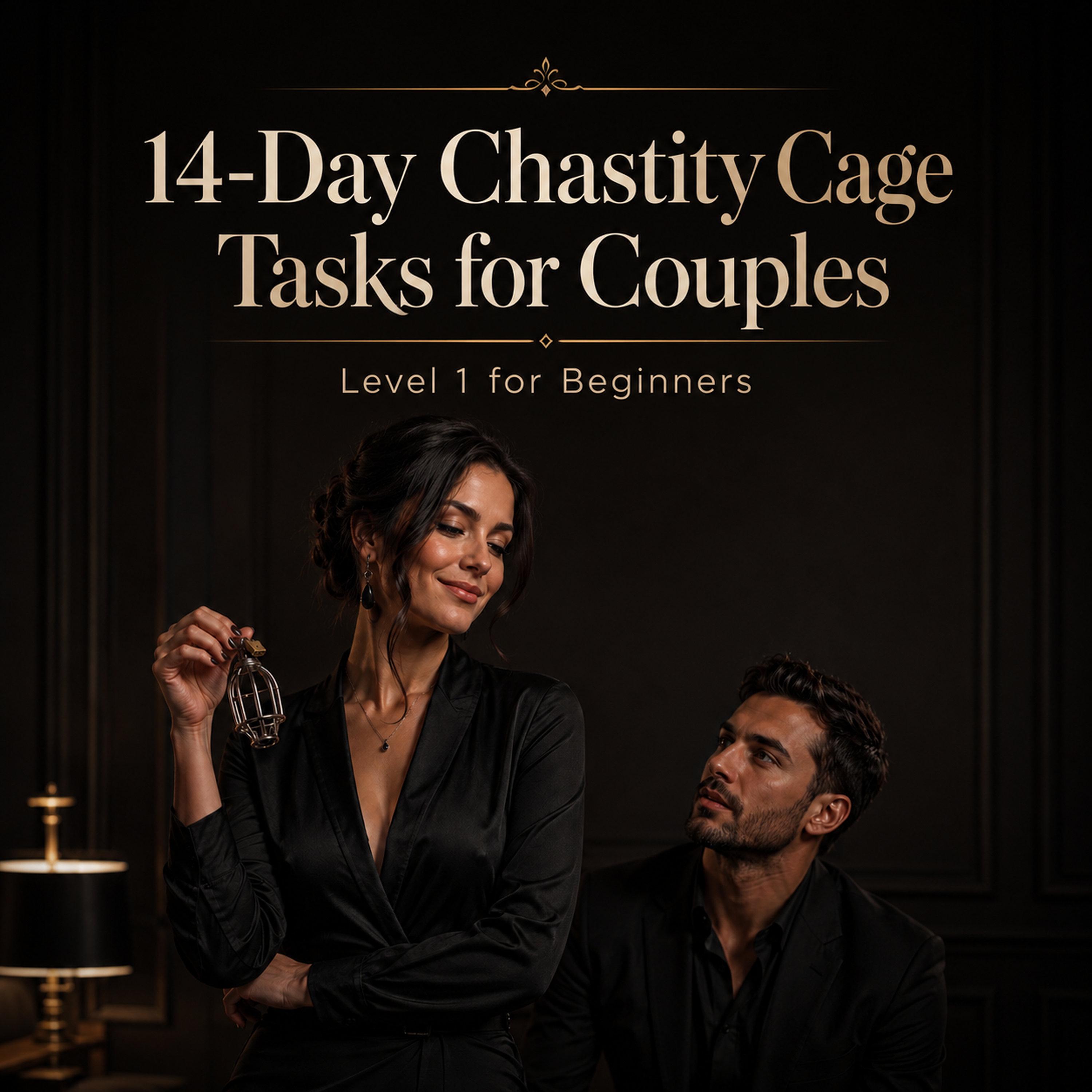 Chastity Cage 14 Day Tasks for Couples PDF, Keyholder Game for Beginners, femdom guide