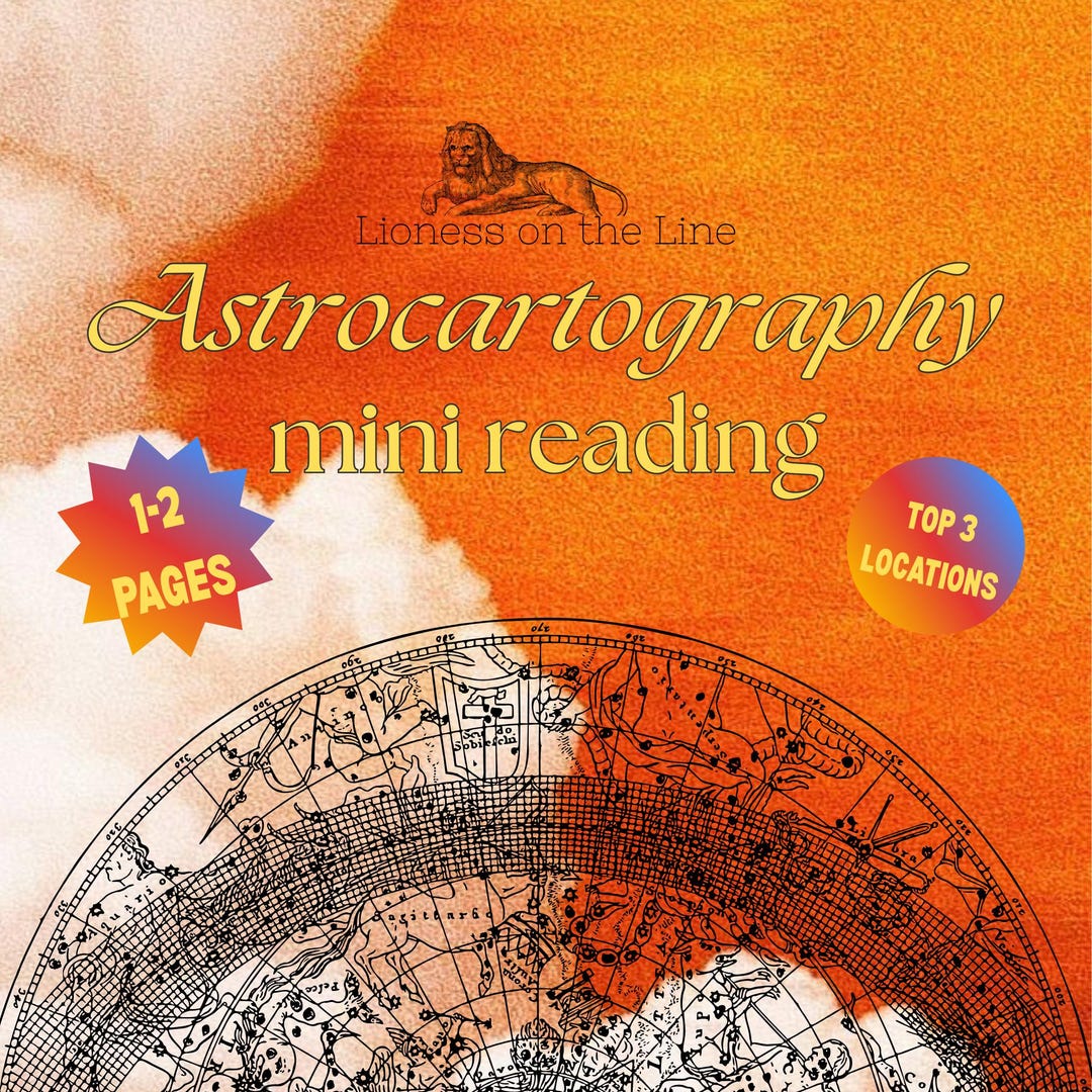 Astrocartography Mini Reading - Etsy