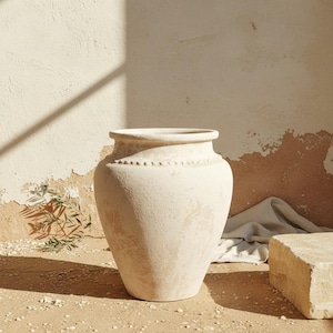 Può includere: Un set di tre tazze in ceramica con finitura opaca e macchiettata. Le tazze sono nei toni del crema, grigio chiaro e grigio scuro. Ogni tazza ha un design semplice e minimalista.