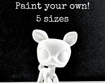 Custom Littlest Pet Shop Deer Figure – Bobble Head, 3D Printed PLA