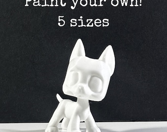 Custom Littlest Pet Shop Dane Figure – Bobble Head, 3D Printed PLA