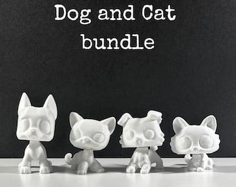 Custom Littlest Pet Shop Cat & Dog Bundle Figures – 3D Print