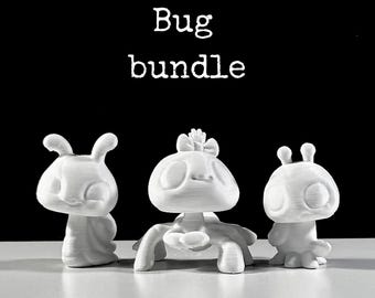 Custom Littlest Pet Shop Bug Bundle Figures – 3D Print