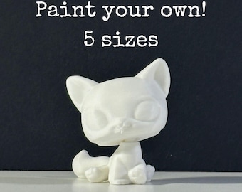 Littlest Pet Shop LPS -  Sitting Shorthair Cat - Custom