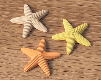 Japandi Starfish Decor | Minimalist Coastal Shelf Accent | 3D Printed Beach House Ornament | Modern Ocean Inspired Table Decor | Sea Star