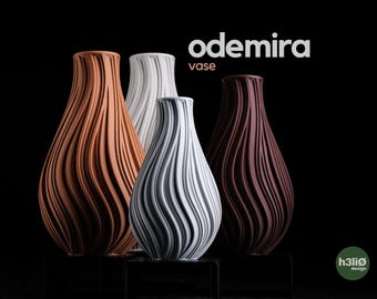 Odemira Vase, Sculptural Ripple Vase, Minimalist Home Decor, Contemporary Flower Vasel for Dry Flowers