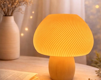 Mushroom Lamp – Modern Table Lamp for Cozy Home Decor, 3D Printed Night Light