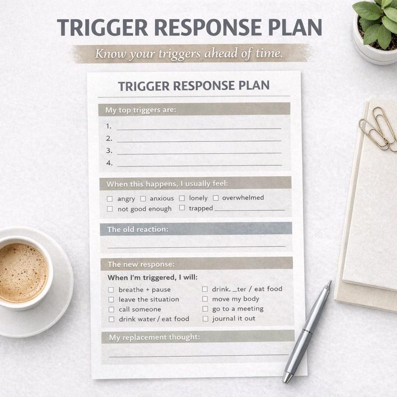 Recovery Target Worksheet Recovery Reset Kit | Printable & Fillable Sobriety Toolkit | 90 Day ...