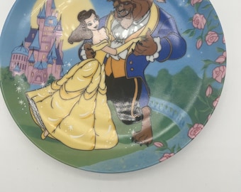 Vintage Disney Schöne und das Biest Teller - Belle und das Biest tanzen - Sammler Teller - Prinzessinen Dekor