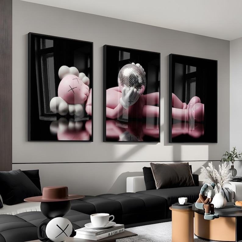 hypebeast set of 3, hypebeast toy, modren wall art, hypebeast poster, hypebeast decor, hypebeast wall art, cool wall art, hypebeast digital, hypebeast printable, luxury wall art, trendy wall art, digital download, kids room decor
