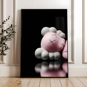 Set of 3 KAWS Wall Art Prints, Digital Download, HYPEBEAST Decor, Kaws Poster, Kaws Decor, Kaws Figure, Hypebeast Toys,Home decore image 7
