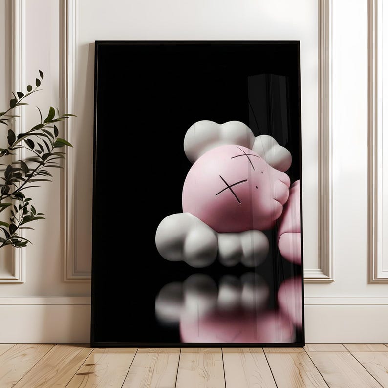 Set of 3 KAWS Wall Art Prints, Digital Download, HYPEBEAST Decor, Kaws Poster, Kaws Decor, Kaws Figure, Hypebeast Toys,Home decore image 7