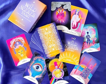 Wild Seeker Tarot Deck with Guidebook and Journal Prompts | Tarot for Beginners, Stocking Stuffer for Women, Inclusive and Body Positive Art