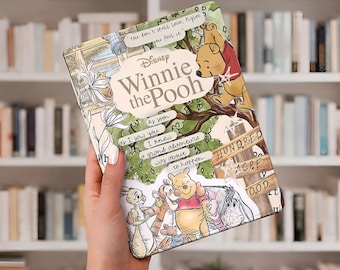 Cute Winnie the Pooh Kindle Case Cover with Hand Strap For Paperwhite 12/11/10 Colorsoft 2024 Kindle 6"6.8"7"10.2" Pooh Bear Disney Case