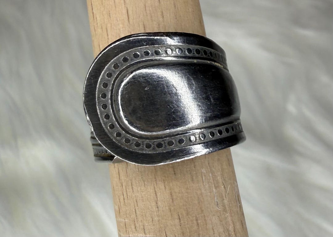 Stainless Steel Twisted Spoon Ring - Size 8 - Etsy