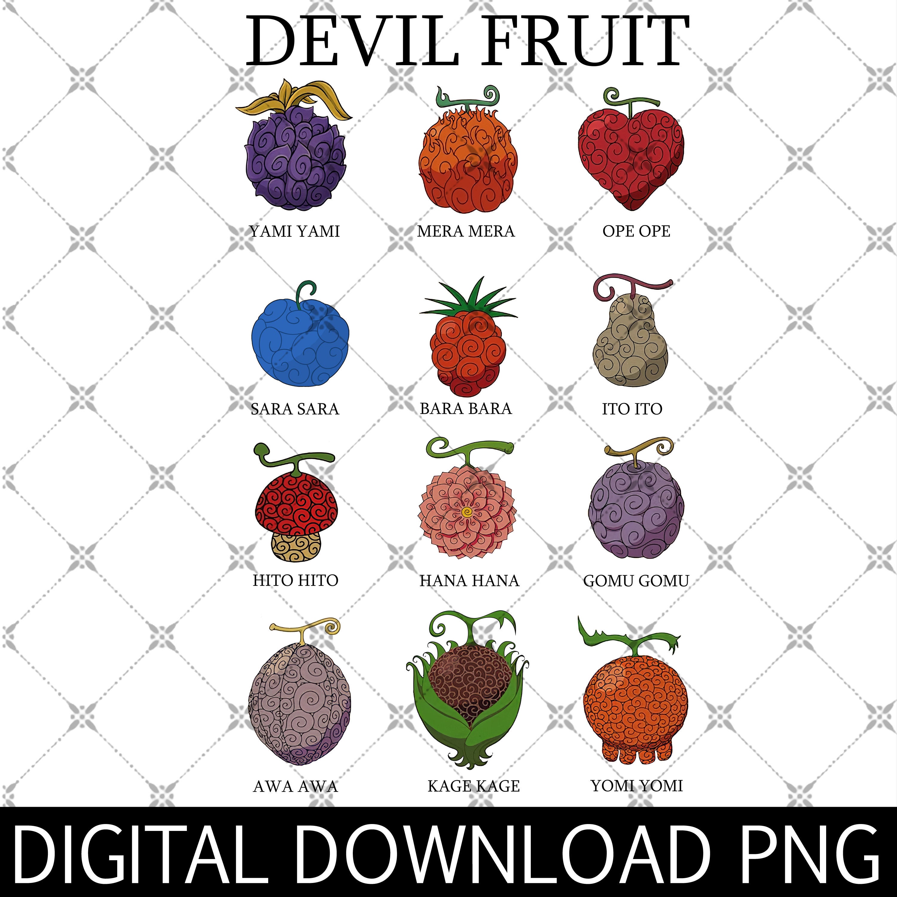 Yami Yami Fruit Anime - One Piece - Posters and Art Prints