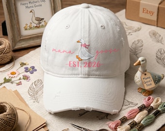 Gorro personalizado de Mamá Ganso, gorra de béisbol personalizada de Mamá Pato