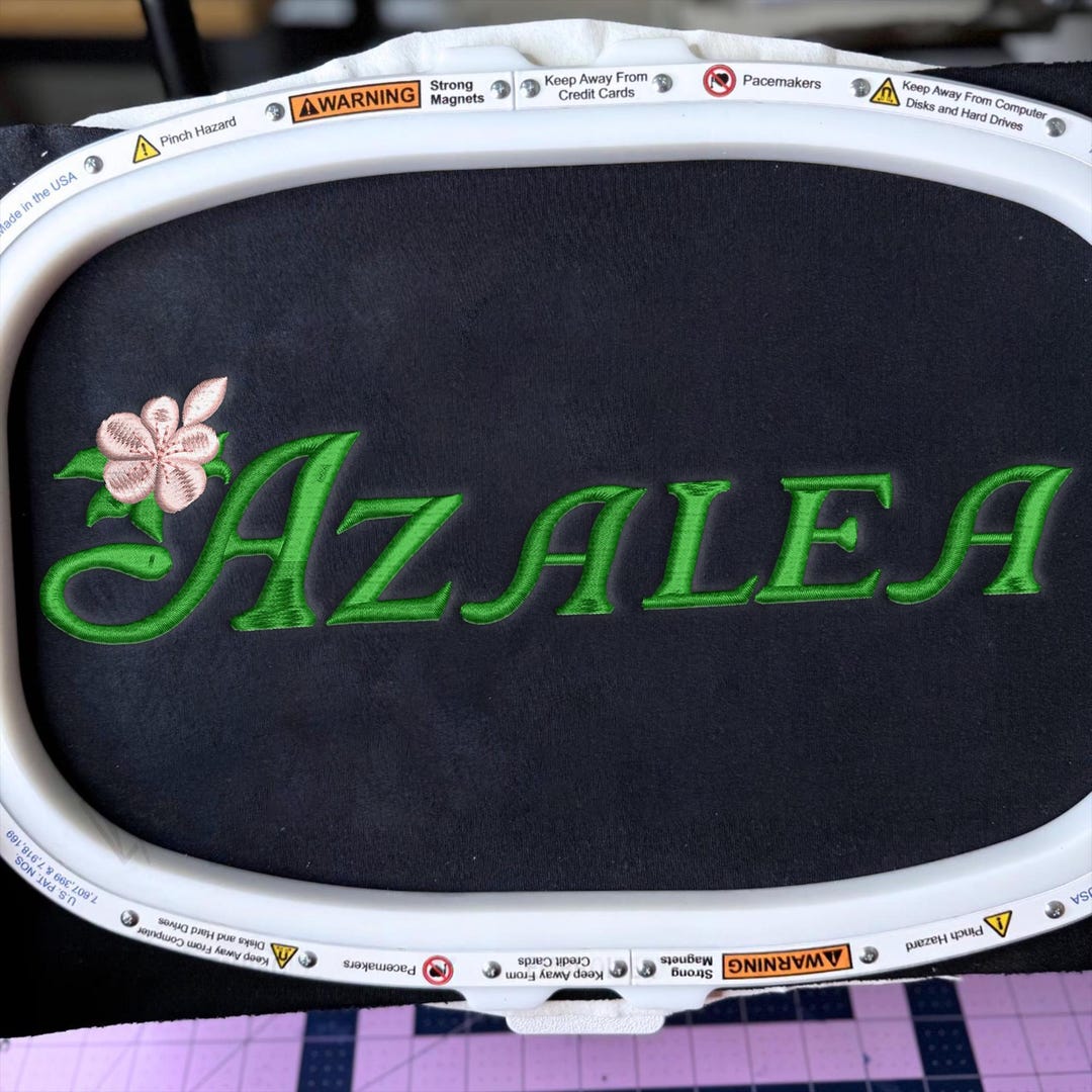 Azalea Flower Machine Embroidery Design File - Etsy