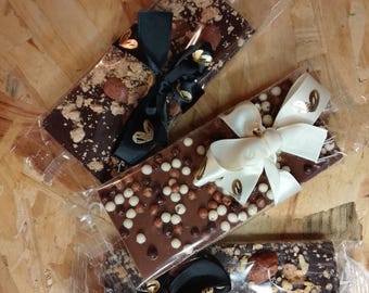 3 medias tabletas de chocolate artesanal