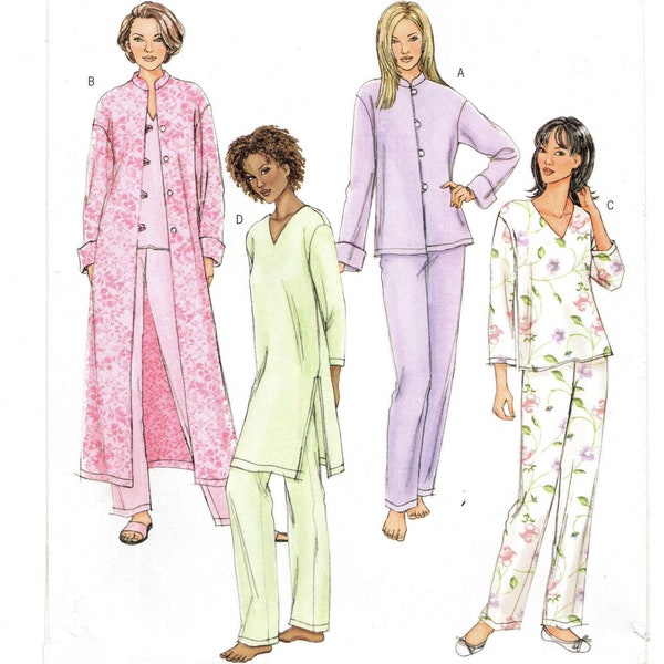 Size XS S M Robe or Jacket, Top, Tunic & Pull-On Pants, Uncut Sewing Pattern