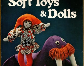 Book: How to Make Soft Toys & Dolls, 80 Pg. Soft Cover Sunset Book, 1977
