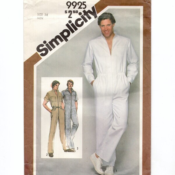 Mens Jumpsuit Pattern Etsy
