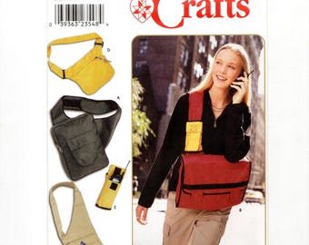 Cross Body Bags, Messenger Bag, Fanny Pack & Cell Phone Pocket Bag, Uncut Sewing Pattern
