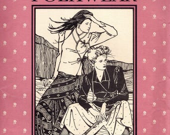 Blusa Napali de Folkwear, patrón de costura precortado, 1982