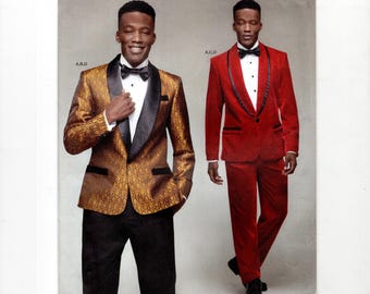 Simplicity 8846 1970s Mens Tuxedo Jacket and Pants Pattern James