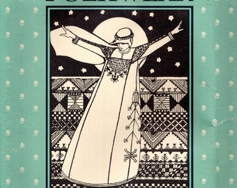 Vestido tradicional sirio, talla única (para tallas 8-16), patrón de costura sin cortar, 1982.