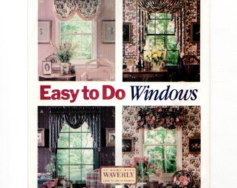 Valances, Jabot & Curtain Panels, Window Sizes 36-90", Waverly Sponsored Uncut Sewing Pattern